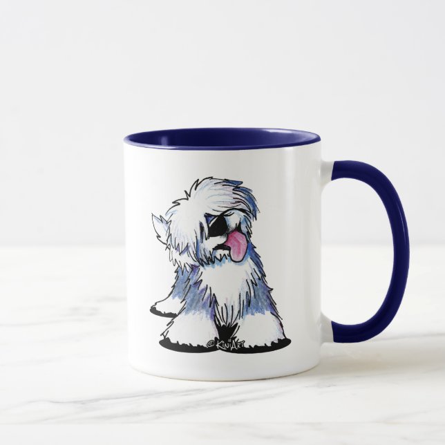 KiniArt OE Sheepdog Custom Mug (Right)
