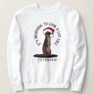 KiniArt Otter Christmas Sweatshirt