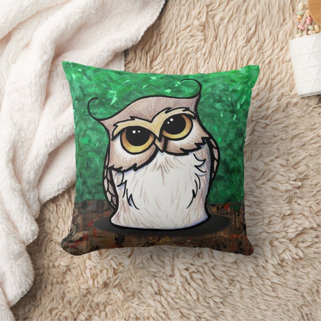 KiniArt Owl Cushion (Blanket)
