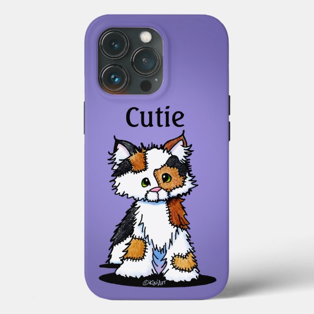 KiniArt Patches Calico KittenCase-Mate iPhone Case (Back)
