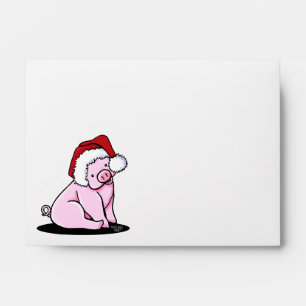 KiniArt Pig Christmas Envelope