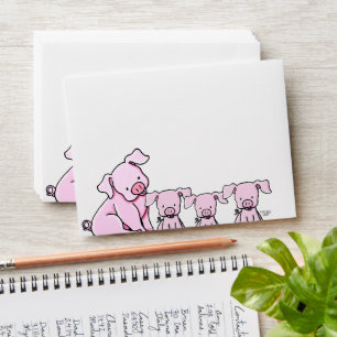 KiniArt Pigs Envelope