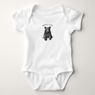 KiniArt Pocket Bear Baby Bodysuit