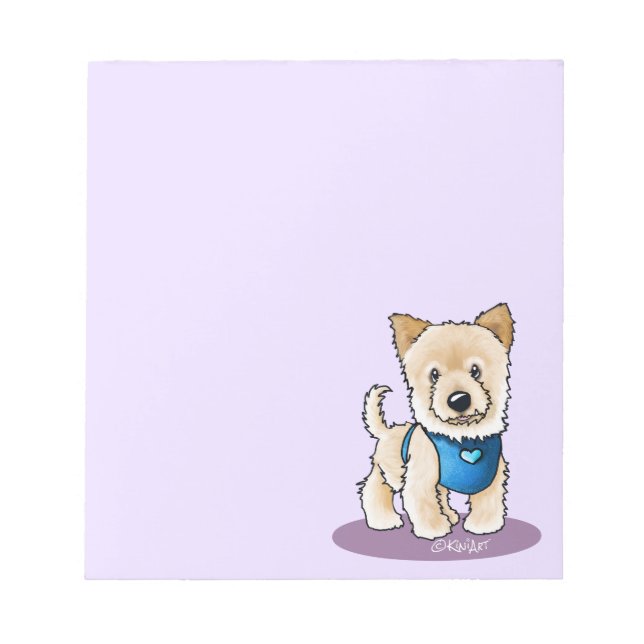 KiniArt Pom Puppy Notepad (Front)