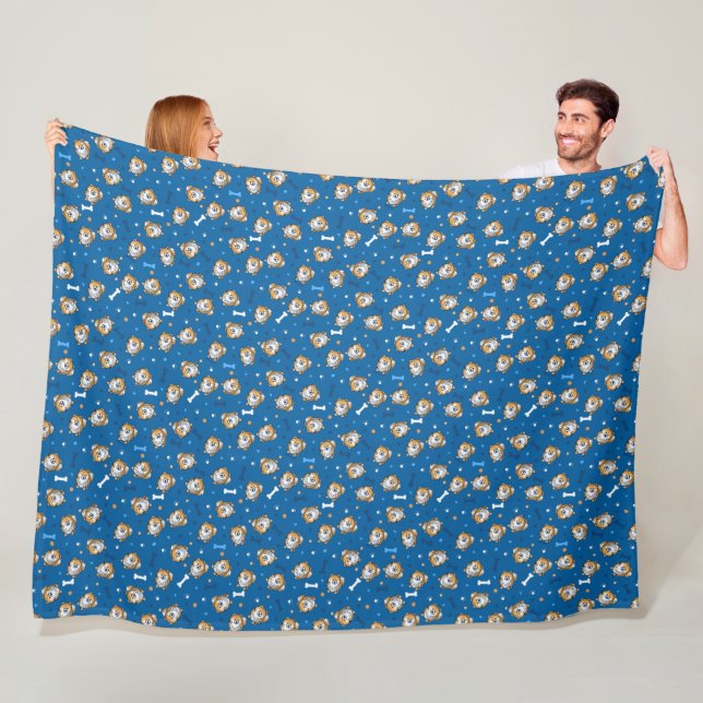 KiniArt Pomeranian Fleece Blanket (In Situ)