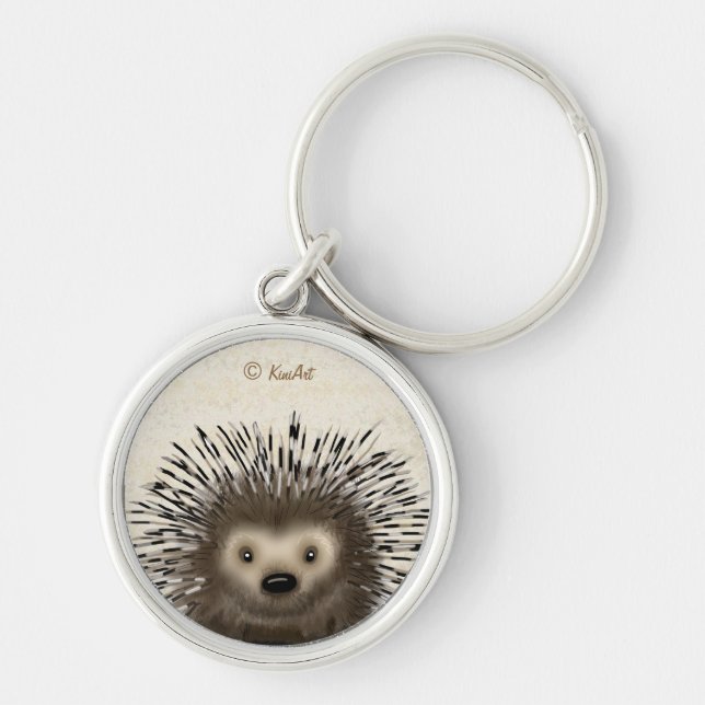 KiniArt Porcupine Key Ring (Front)