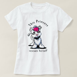 KiniArt Princess Kitty Strong Woman T-Shirt