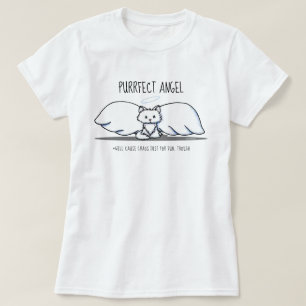 KiniArt Purrfect Angel Kitty T-Shirt