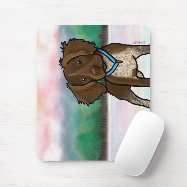 KiniArt Roan Pattern Brittany Mouse Pad (With Mouse)