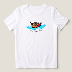 KiniArt Sailing Snail Tri-Blend Shirt