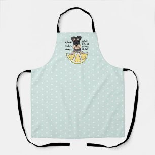 KiniArt Schnauzer Life Lemons Apron