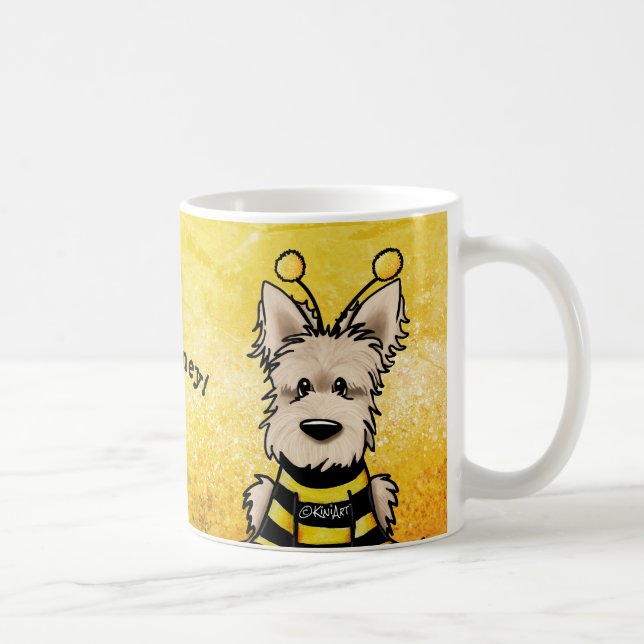 KiniArt Scottie Dog Bee Coffee Mug (Right)