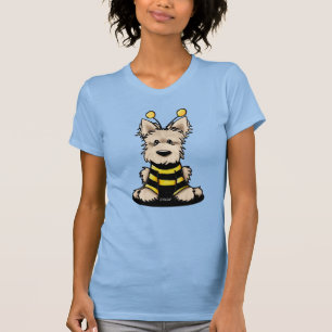 KiniArt Scottie Dog Bee T-Shirt