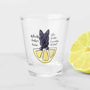 KiniArt Scottie Life Lemons Shot Glass