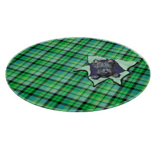 KiniArt Scottie Plaid  Cutting Board