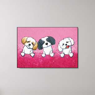 KiniArt Shih Tzu Canvas Print