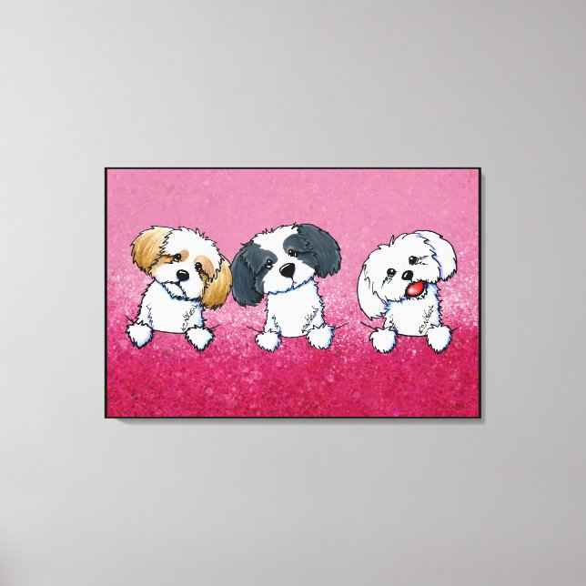 KiniArt Shih Tzu Canvas Print (Front)