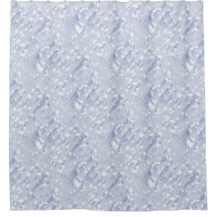 KiniArt Silver Ice Shower Curtain