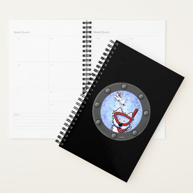 KiniArt Snorkel Westie Porthole Planner (Display)