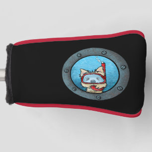 KiniArt Snorkeling Cairn Terrier Golf Head Cover