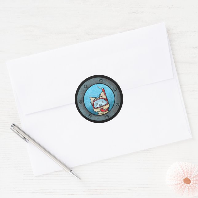 KiniArt Snorkelling Cairn Stickers (Envelope)