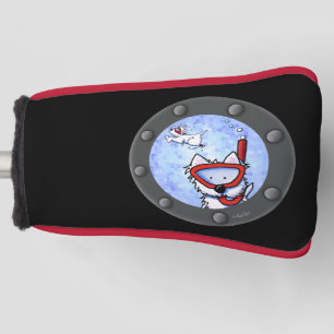 KiniArt Snorkelling Westie Terrier Golf Head Cover