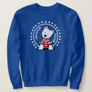 KiniArt Stars And Stripes Westie Sweatshirt