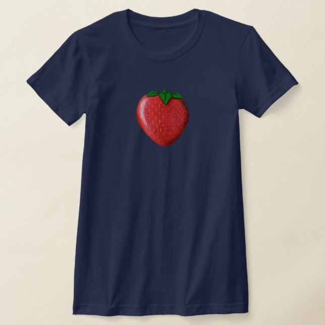 KiniArt Strawberry  T-Shirt (Laydown)