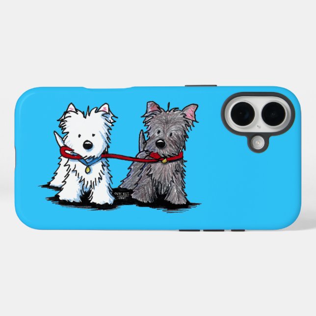 KiniArt Terrier Walkers Case-Mate iPhone Case (Back (Horizontal))