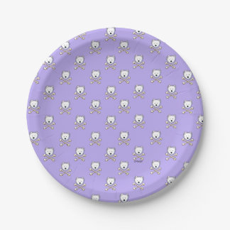 KiniArt Torrid Westies Lavender Paper Plates
