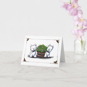 KiniArt Wedding Westies Valentine Card