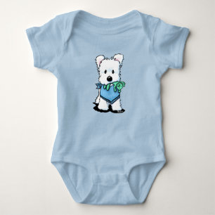 KiniArt Westie Bestie Baby Bodysuit
