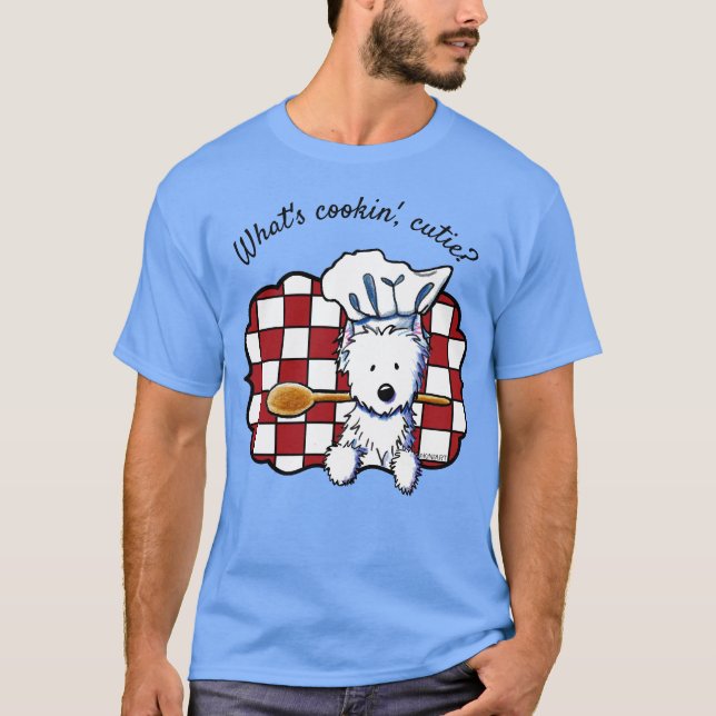 KiniArt Westie Chef T-Shirt (Front)