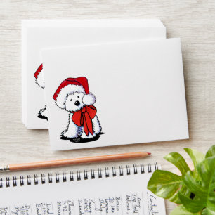 KiniArt Westie Christmas Card Envelope