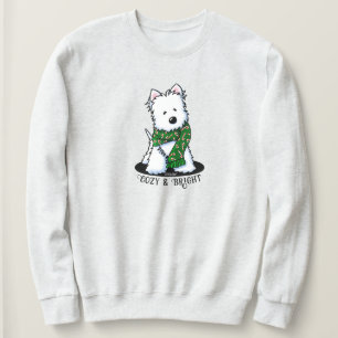 KiniArt Westie Dog Christmas Sweatshirt