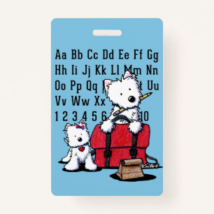 KiniArt Westie ID Badge