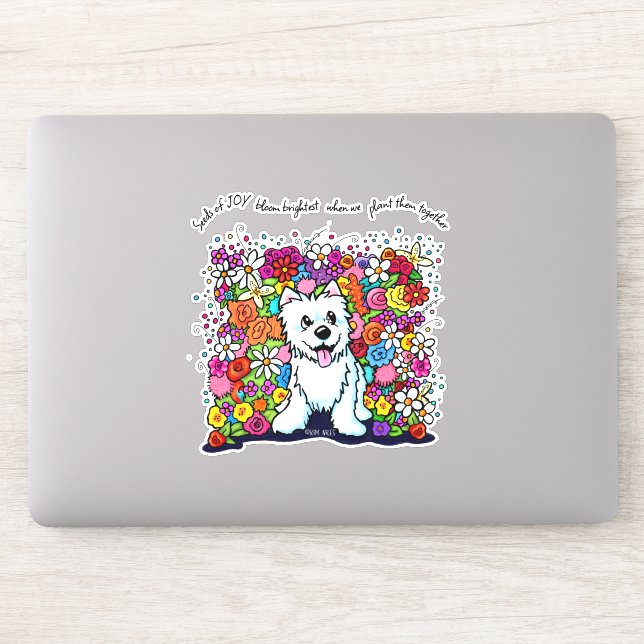 KiniArt Westie Joyful Garden (Computer)