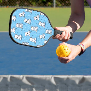 KiniArt Westie Lover Pickleball Paddle