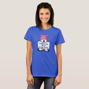 KiniArt Westie Pink Hat T-Shirt