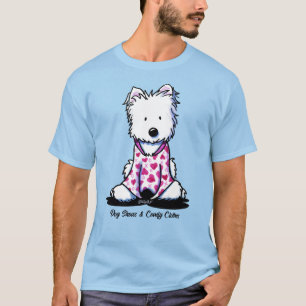 KiniArt Westie PJs Valentine T-Shirt