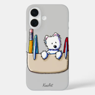 KiniArt Westie Pocket Protector iPhone 16 Case