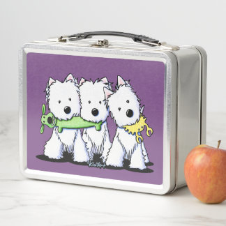 KiniArt Westie Pro Players Metal Lunch Box