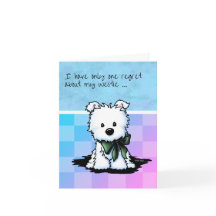 KiniArt Westie Puppy Greeting Card