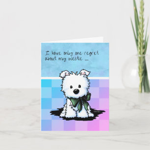 KiniArt Westie Puppy Greeting Card
