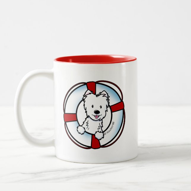 KiniArt Westie Rescue Mug (Left)
