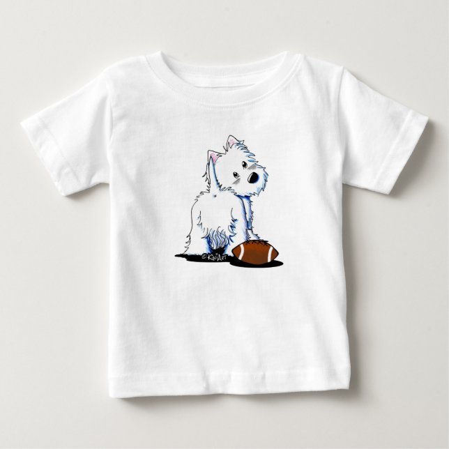 KiniArt Westie Tailgate Baby Bodysuit (Front)