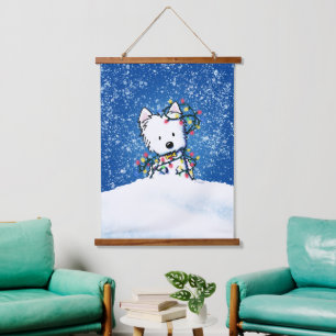 KiniArt Westie Terrier Hanging Tapestry