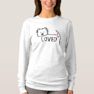 KiniArt Westie Terrier LOVE T-Shirt