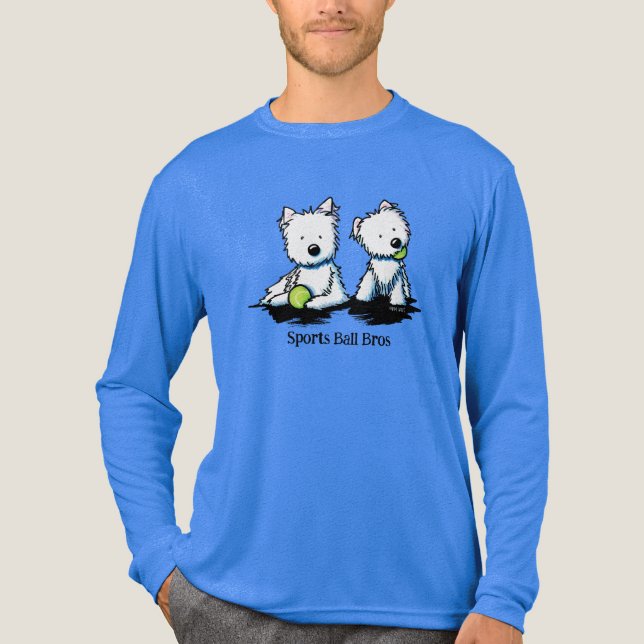 KiniArt Westie Terrier Tri-Blend Shirt (Front)
