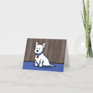 KiniArt Westie Thank You Card